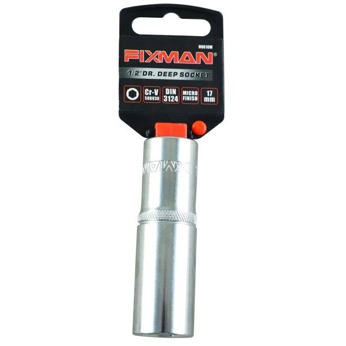 Fixman 1/2" Drive Dr. Deep Socket 17mm