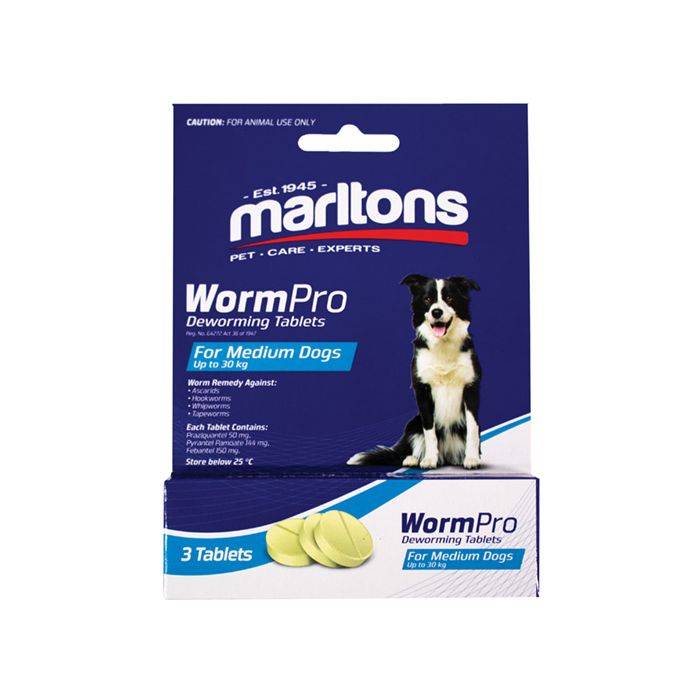 Marltons Wormpro For Medium Dogs