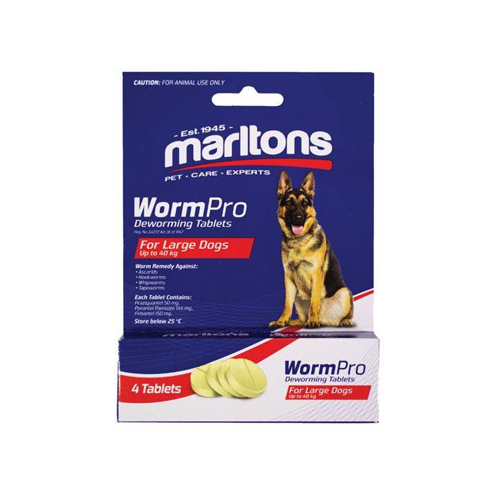 Marltons Wormpro For Large Dogs