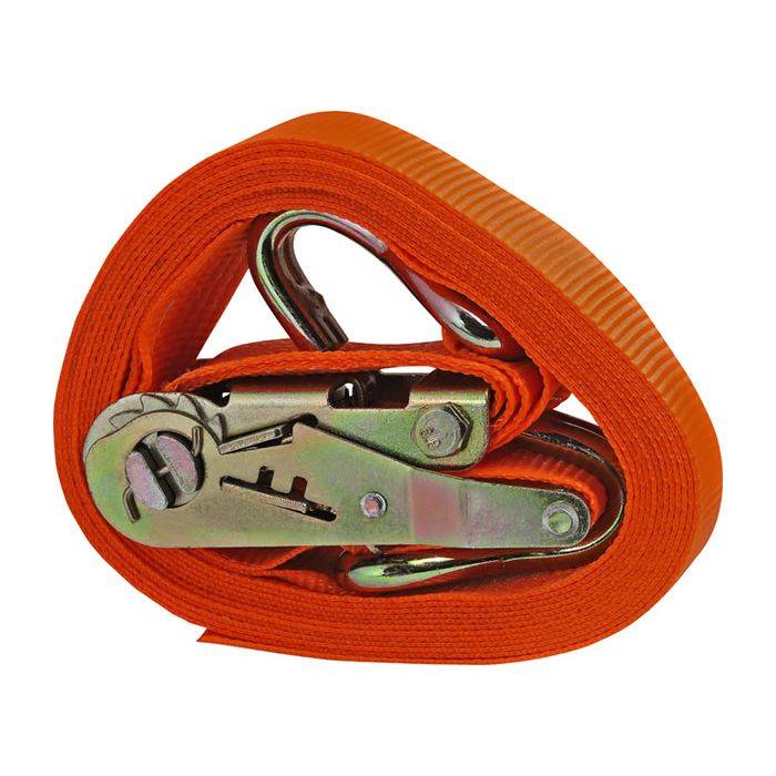 SecureTech Short Handle Ratchet Strap With J-Hook 50mm x 5m