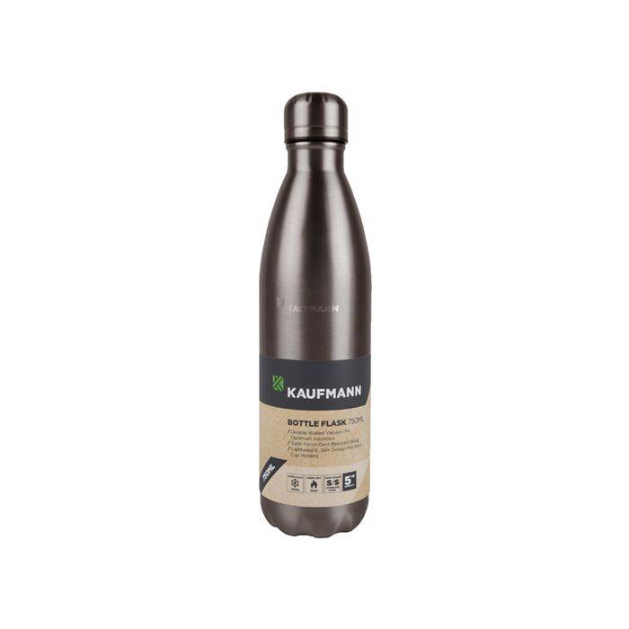 Kaufmann Grey Stainless Steel Bottle Flask 750ml