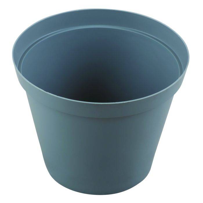 Grey Plastic Round Pot 150mm