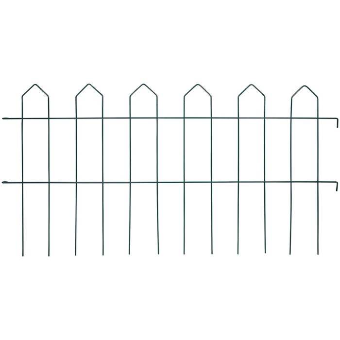 Storm Green Lawn Border Picket Fence 1m