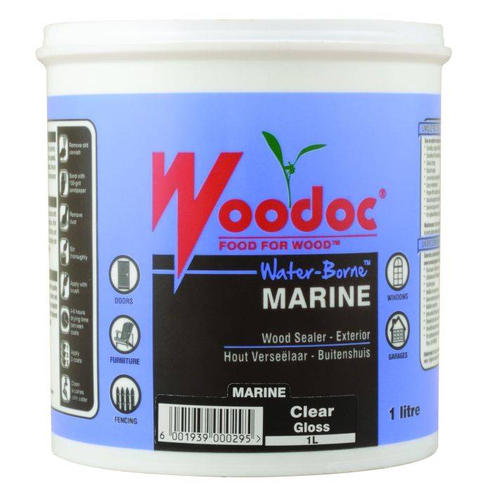 Woodoc Waterborne Marine Gloss Clear 1L