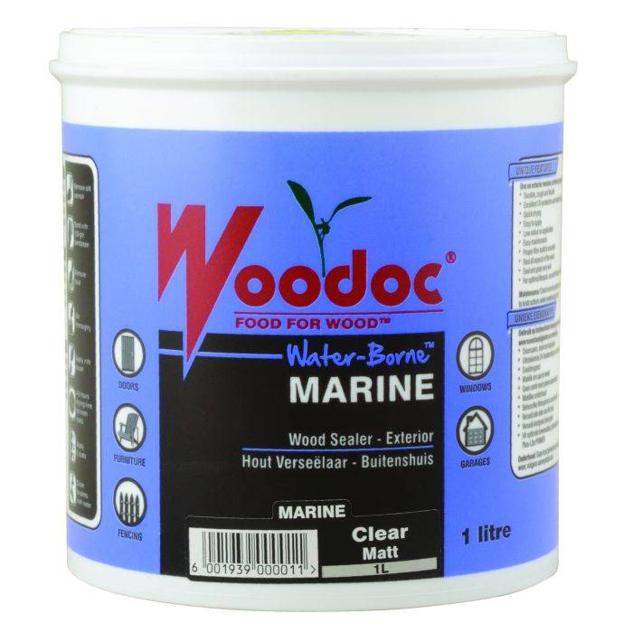 Woodoc Waterborne Marine Matt Clear 1L
