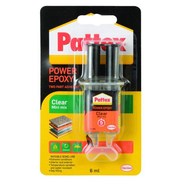 Pattex 6ml Clear Syringe Adhesive Epoxy