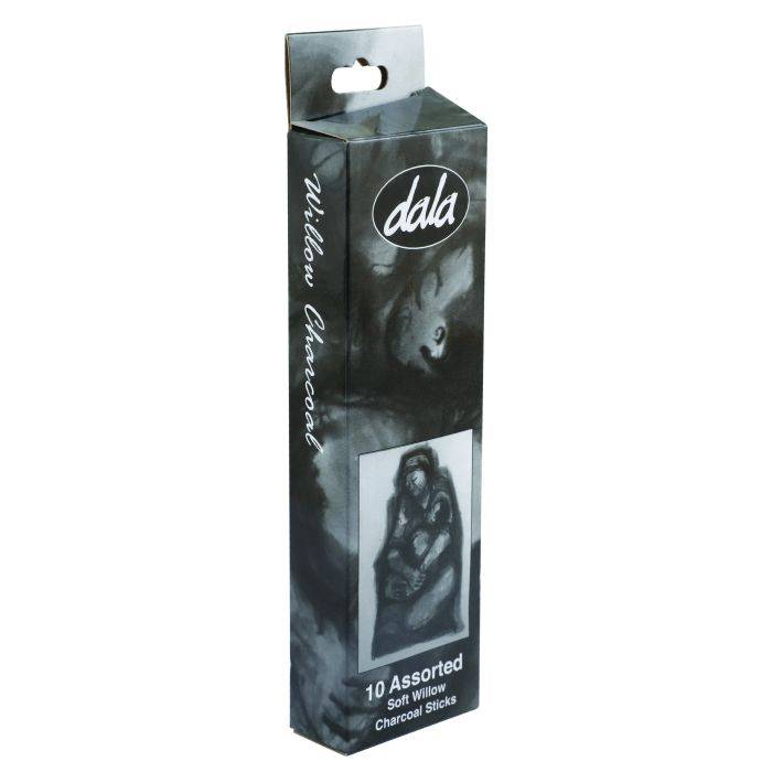 Dala 10 Assorted Sorf Willow Charcoal Sticks -