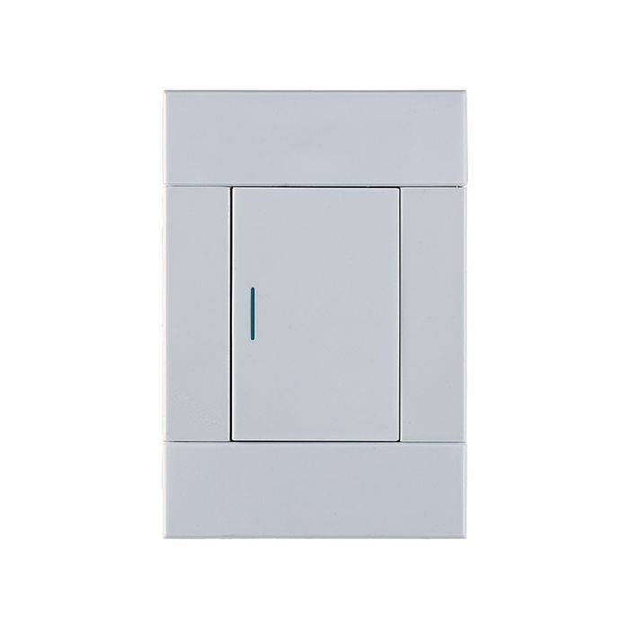 Veti 2 White 1-Lever 1-Way Light Switch 2x4