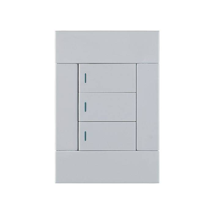 Veti 2 White 3-Lever 1-Way Light Switch 2x4
