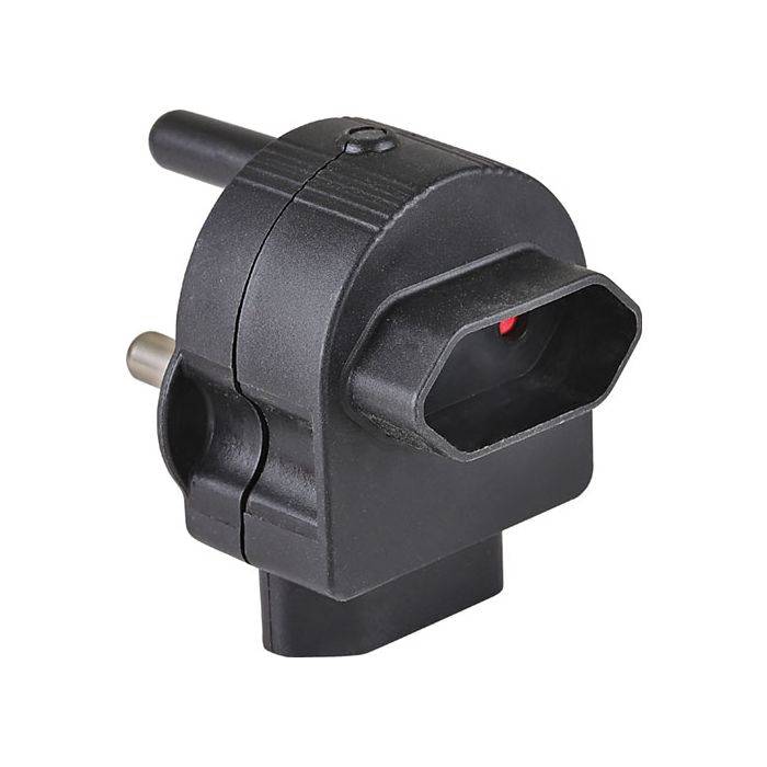 Electricmate Black 2-Way Multiplug Adaptor