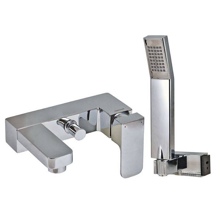Chrome Plated Delta Bath Mixer With Hand Shower