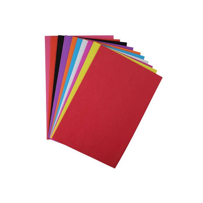 Dala A4 Primary Coloured Foam Craft Sheets - 10 Pack
