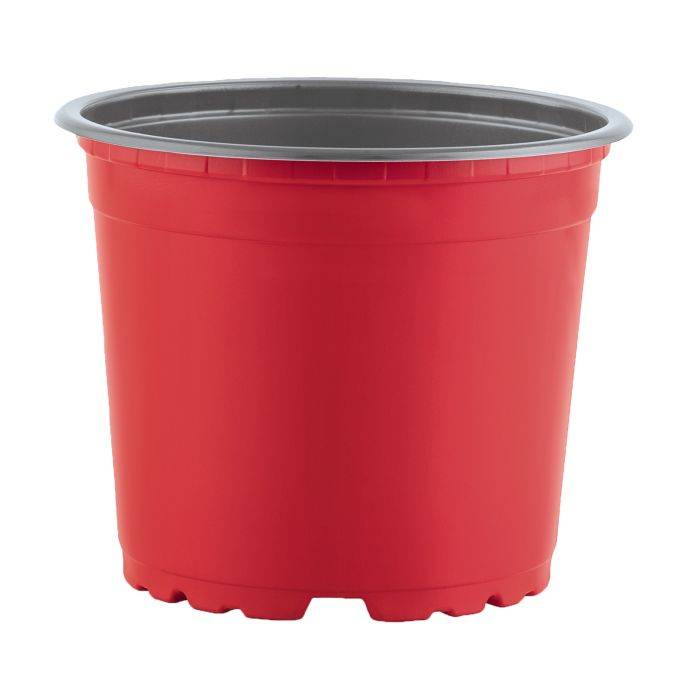 Red Thermoform Plant Pot 170mm