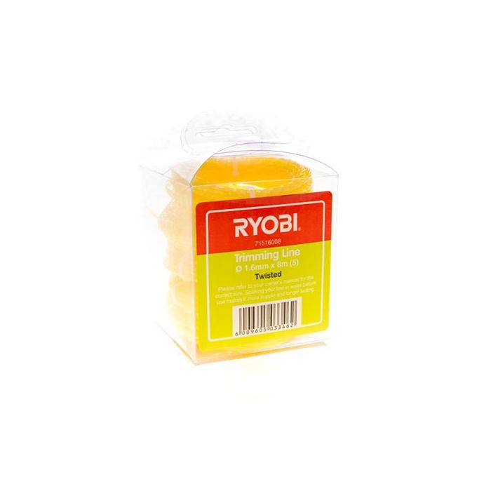Ryobi Twisted Trim Line 2.0mm x 8m - 2 Pack