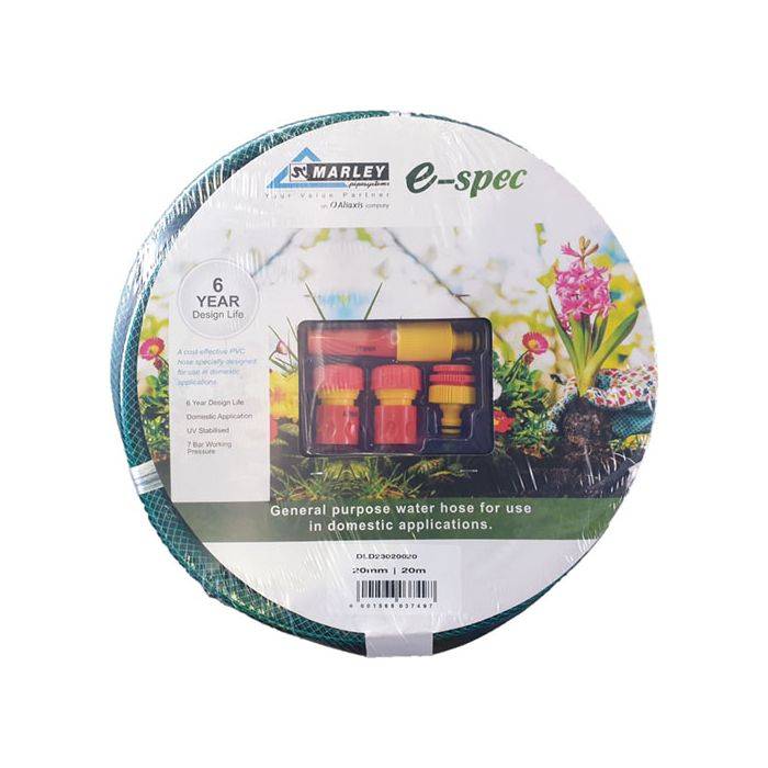 Marley E-Spec Garden Hose With Fittings 12mm x 20m