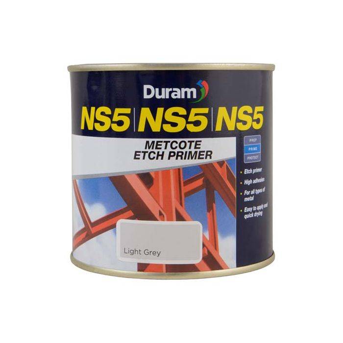 Duram NS5 Metcote Etch Primer Light Grey 500ml