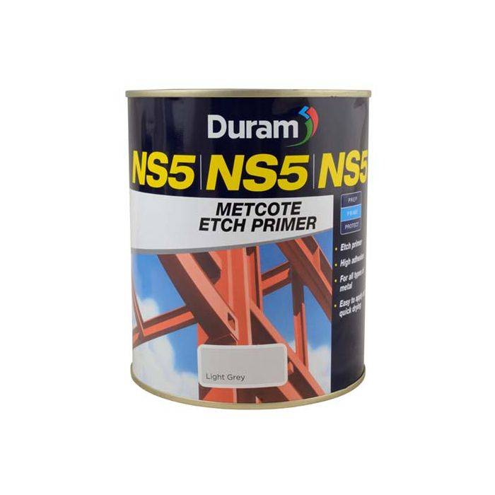 Duram NS5 Metcote Etch Primer Light Grey 1L