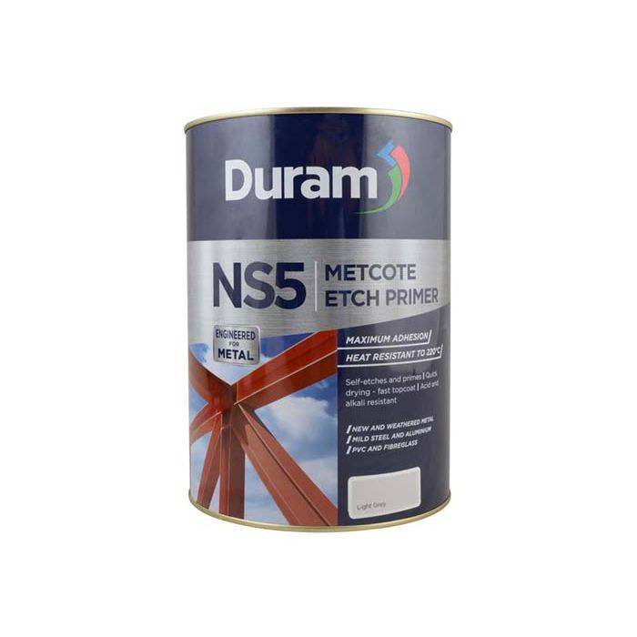 Duram NS5 Metcote Etch Primer Light Grey 5L