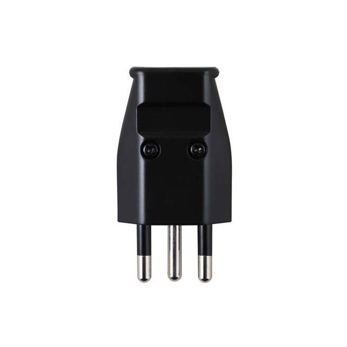 Black 3-Pin New RSA Plugtop