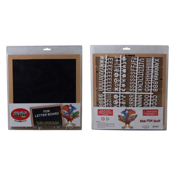 Crazy Crafts Fun Letter Board 300 x 300mm