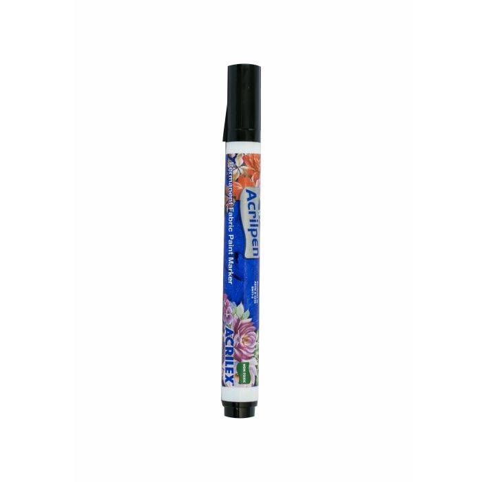 Crazy Craft Black Acrilpen Fabric Marker Pen