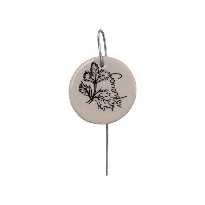 The Clay Club Coriander Herb Marker