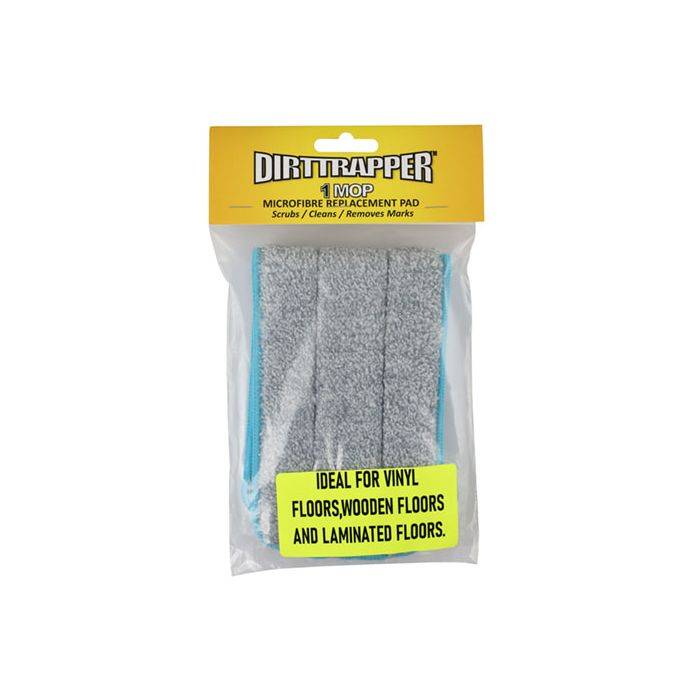 Dirttrapper Mop Replacement Grey Microfiber Pad