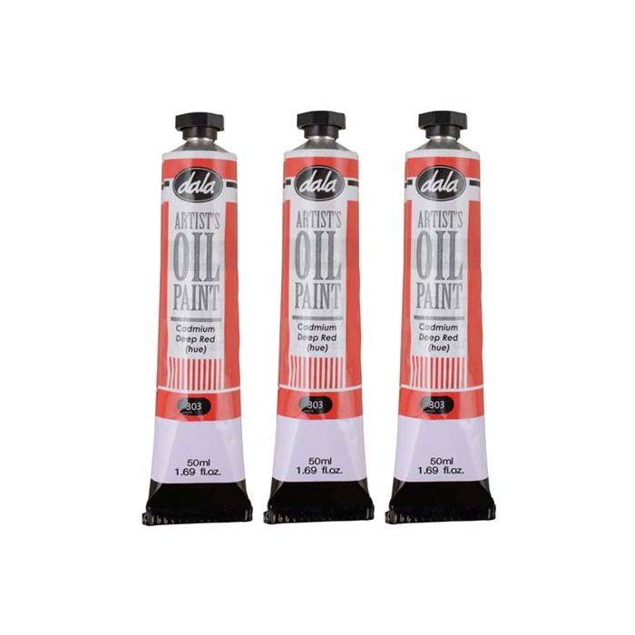 Dala Deep Red Oil Paint 50ml