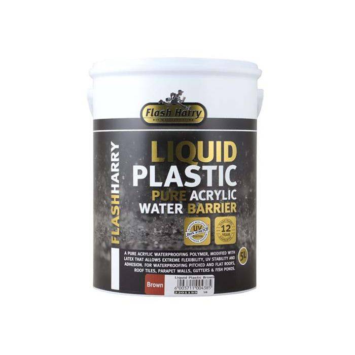 Flash Harry Liquid Plastic Waterproofing 5L - Charcoal
