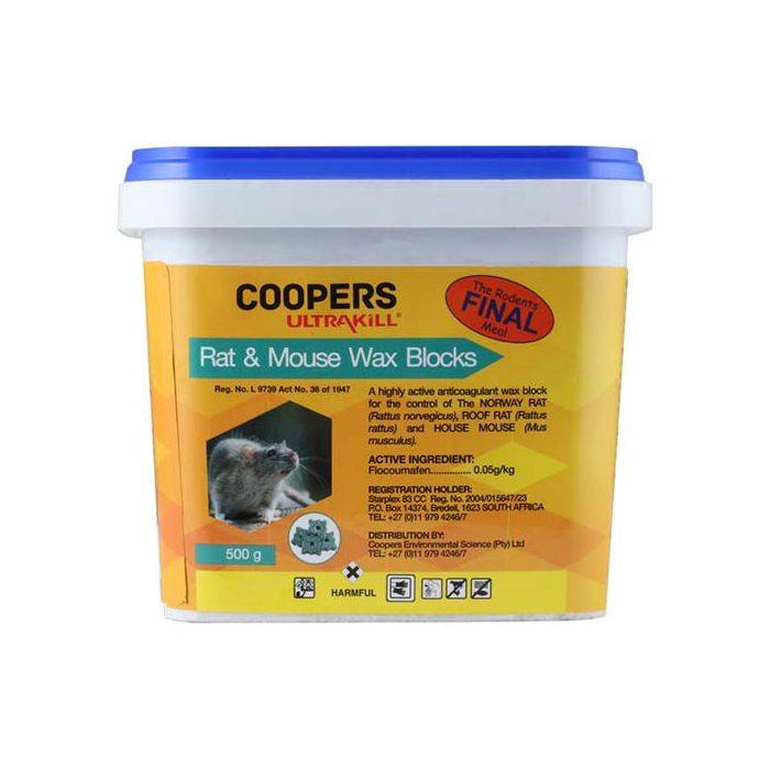 Coopers Ultrakill Rat & Mouse Wax Blocks 500g