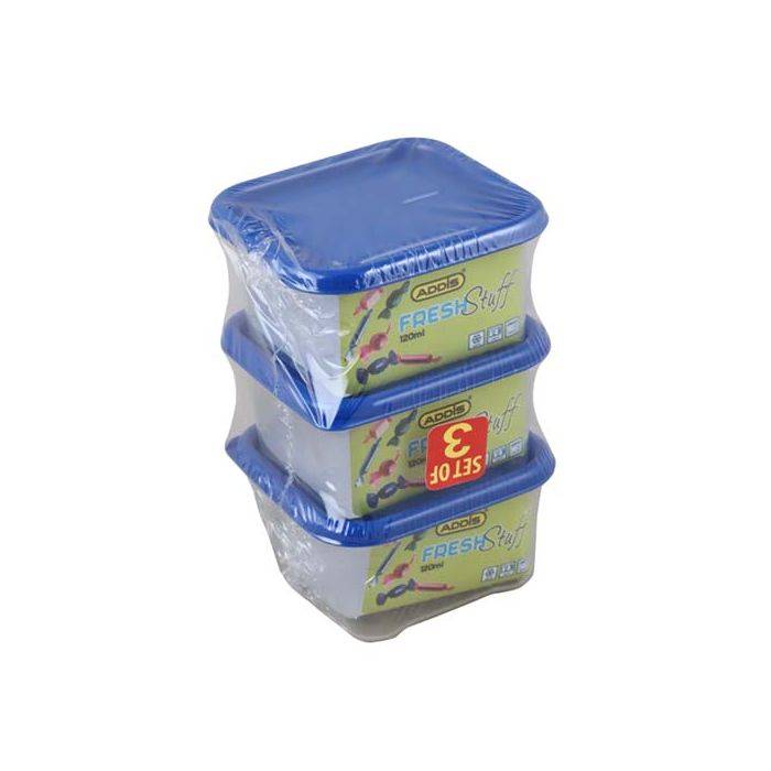 Addis Fresh Stuff Storage Box 120ml - 3 Pack