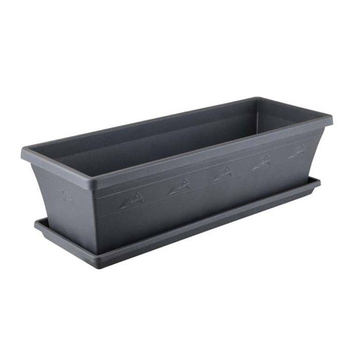 Sebor Charcoal Sill Planter 500mm