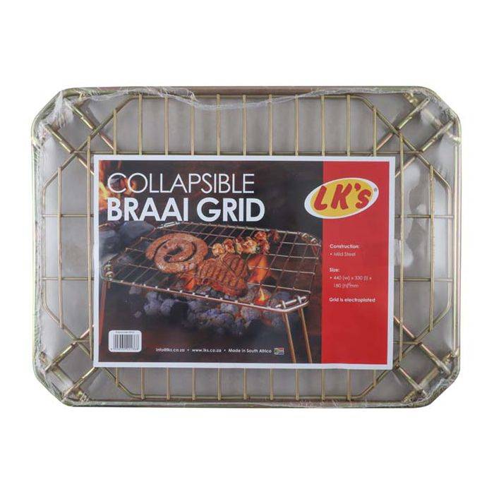 LK's Mild Steel Collapsible Braai Grid