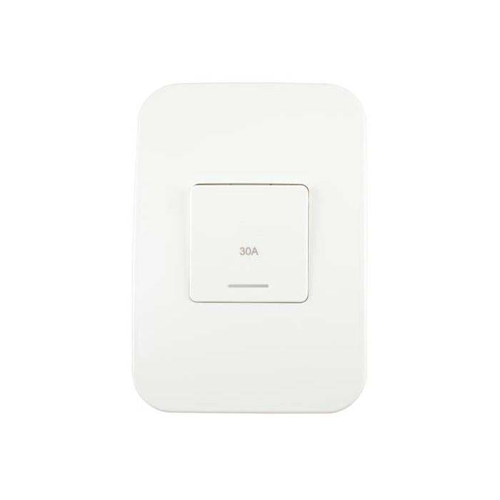 Veti White 30A 2 Pole Isolator Switch With Indicator 2x4