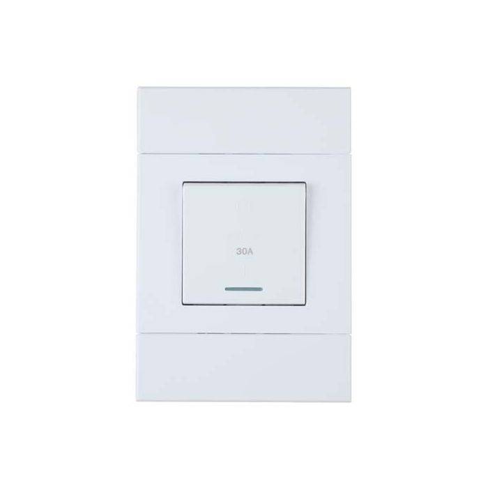 Veti 2 White 30A 2 Pole Isolator Switch