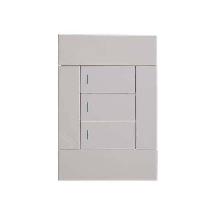 Veti 2 White 3-Lever 2-Way Light Switch 2x4