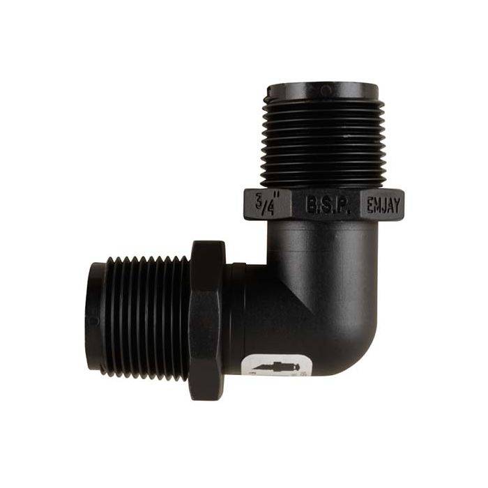 Emjay Nylon Insert Irrigation Male Elbow 20mm