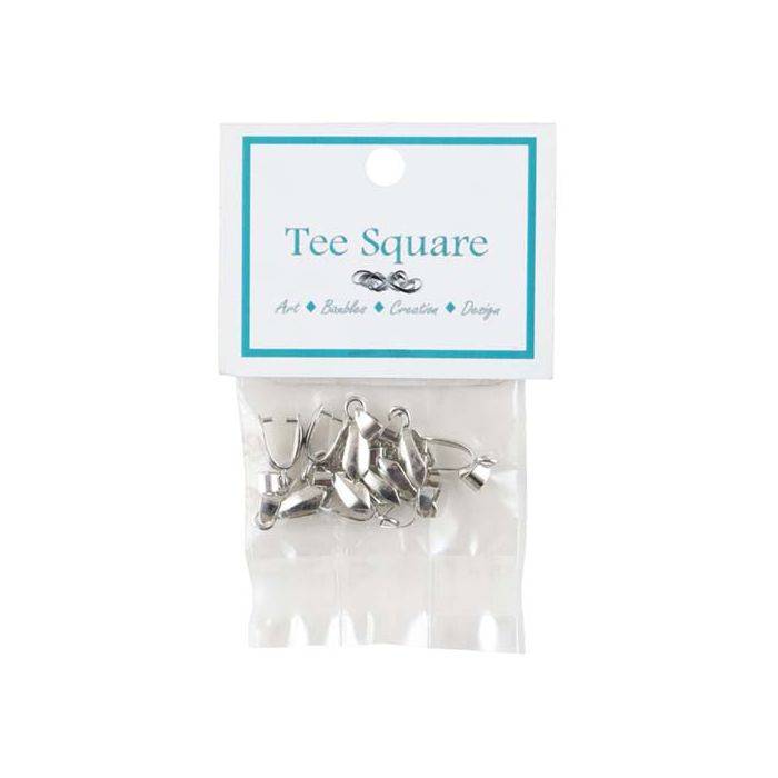 Tee Square Bail Earring Pendant - 10 Pack