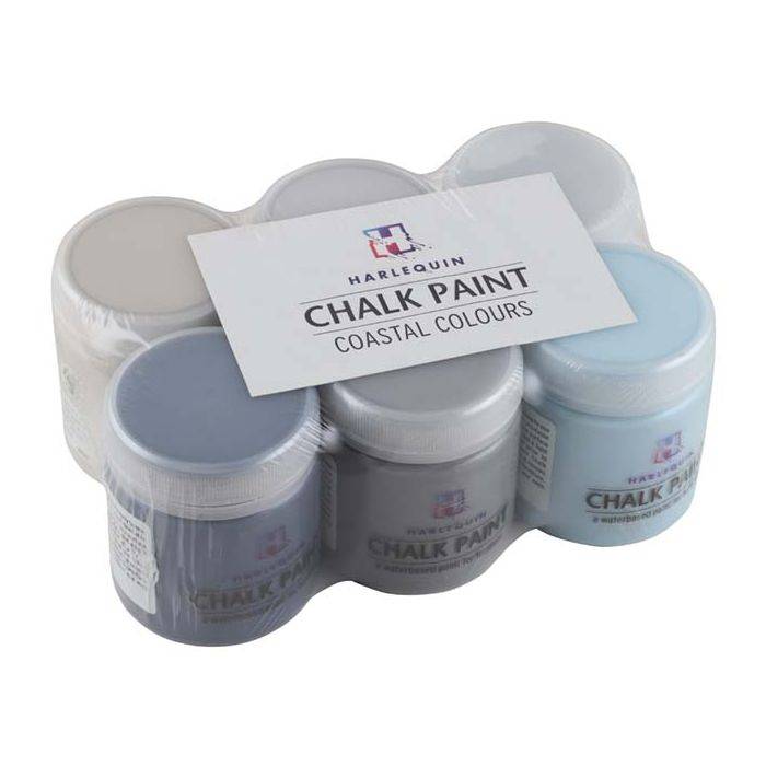 Harlequin's Coastal Craft Paint Kit 6 x 100ml