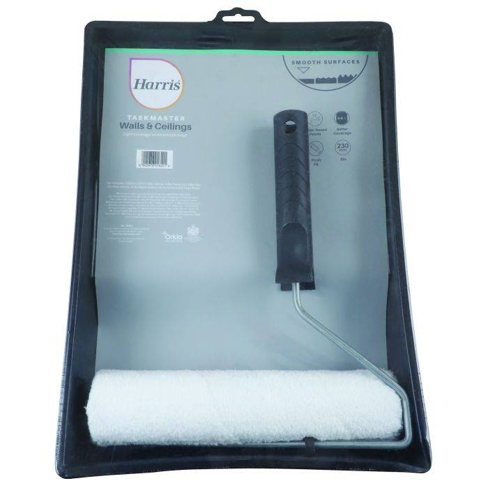 Harris Taskmaster Smooth Roller & Tray Set 230mm