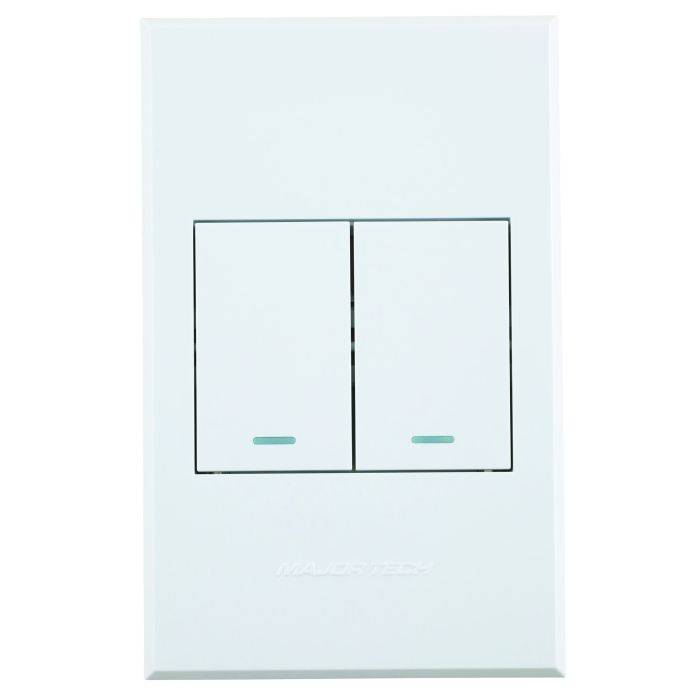 Veti 3 White 2-Lever 1-Way Light Switch 2x4