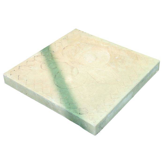 Culterra Sand Fleur De Lis Square Stepping Stone 450mm