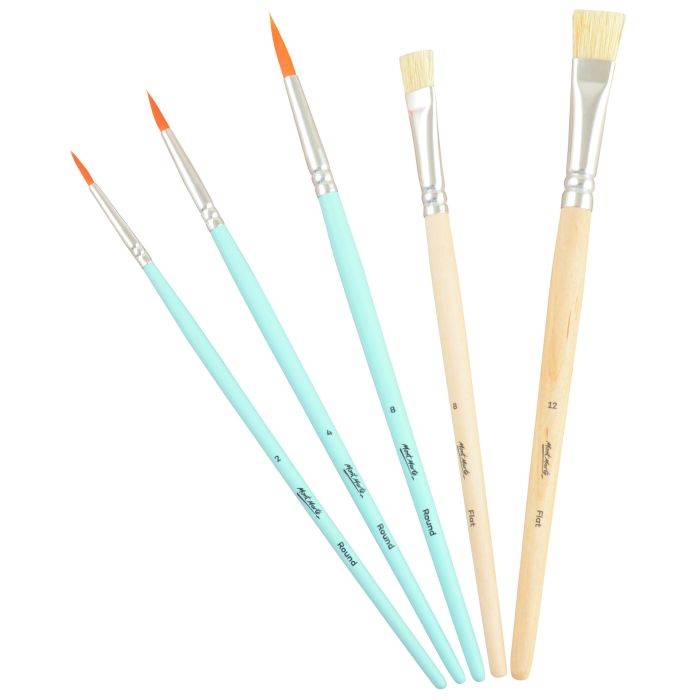 Monte Marte 5 Piece Artist Brush Set