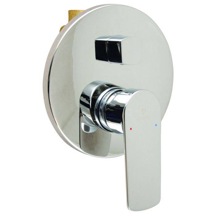 Cobra Chrome Plated Seine Concealed Mixer & Diverter