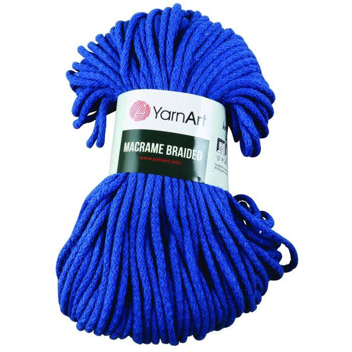 Yarn Art Royal Blue Macrame Braided 5mm 250g