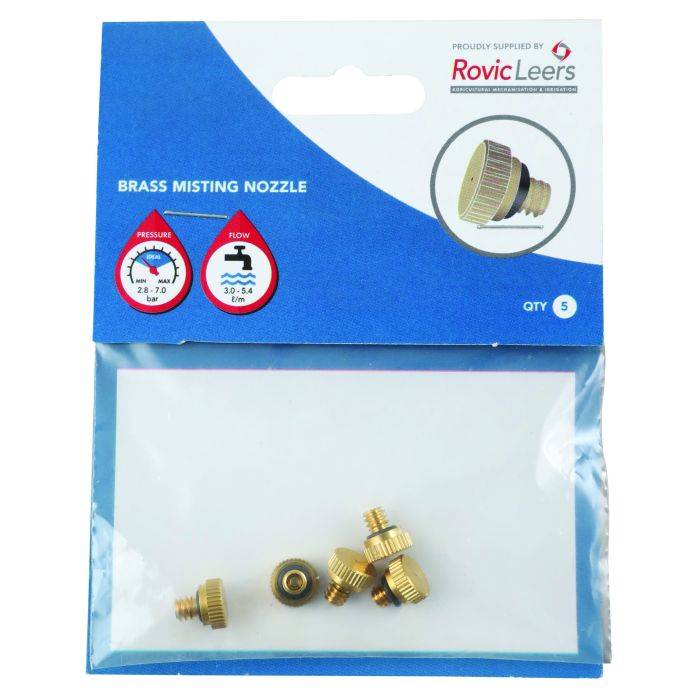 Brass Misting Nozzles - 5 Pack