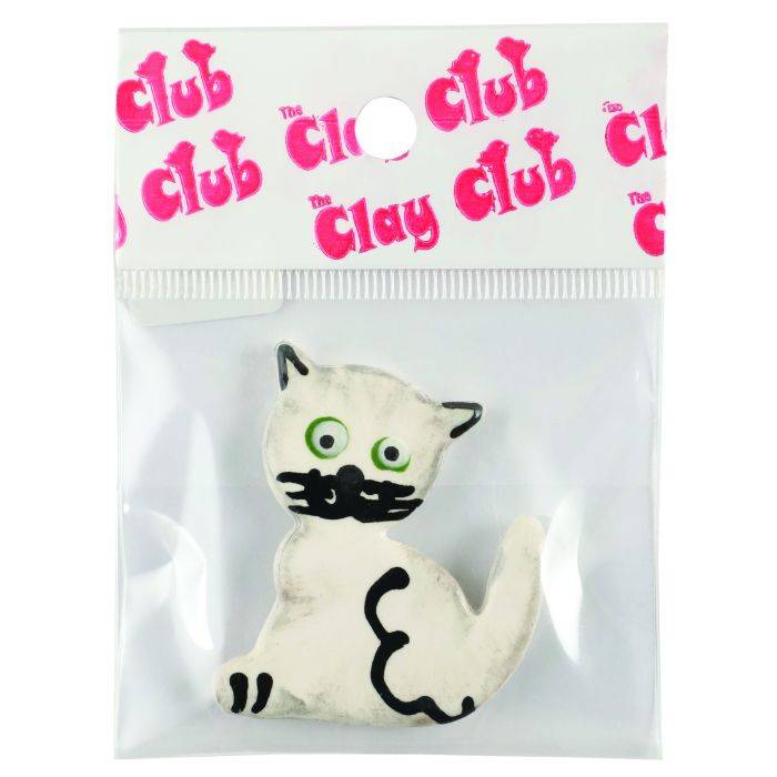The Clay Club Assorted Clay Flat Cat Mosaic Tiles