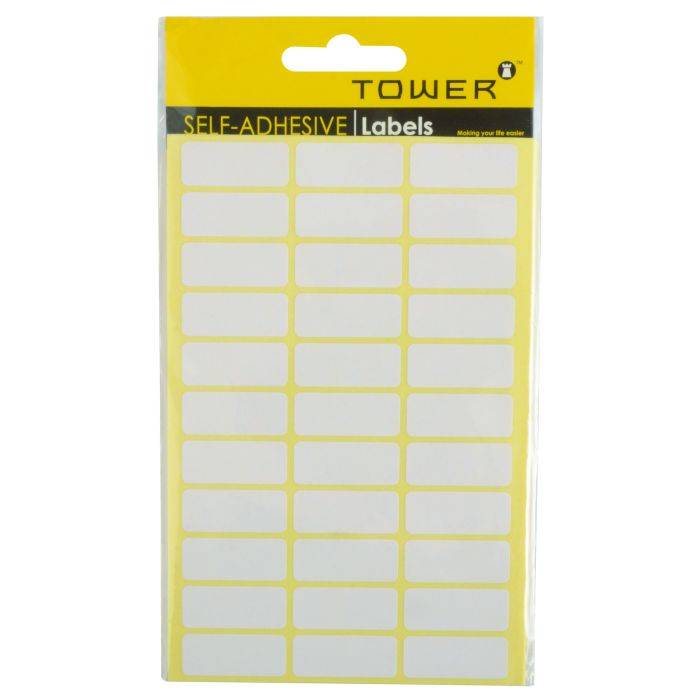 Tower White Labels 32 x 13mm - 660 Labels