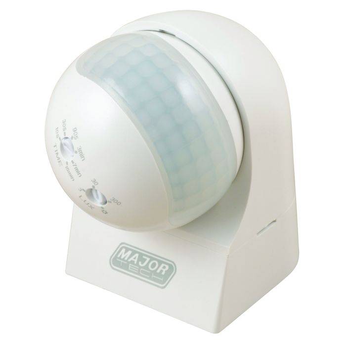 Major Tech IP44 180° Infrared Motion Sensor Switch