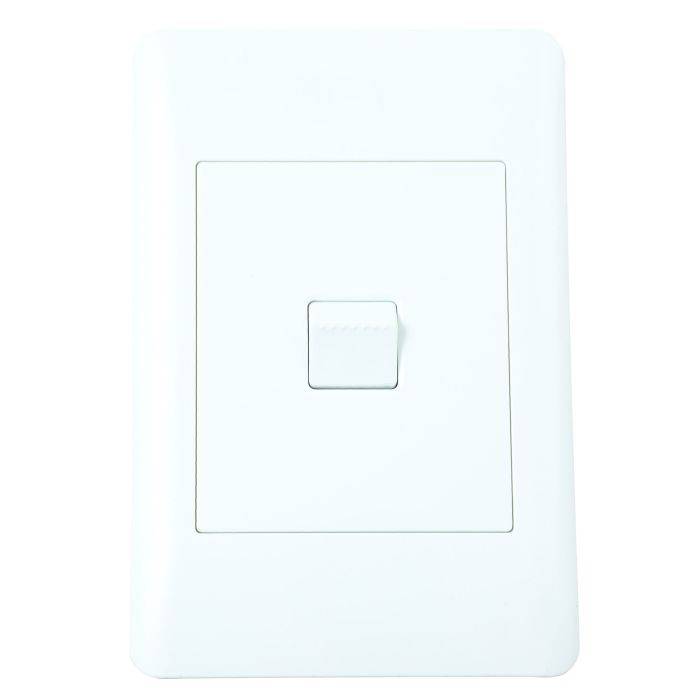 Lesco Apollo White 1-Lever 1-Way Light Switch 2x4